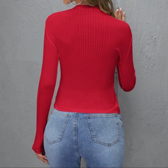 solid red tee - Picture 2 of 3